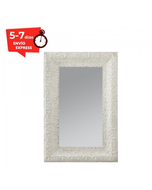 ESPEJO MARCO METAL BLANCO 120X80 CM BELEN