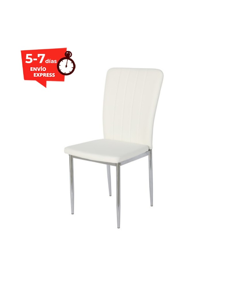 SILLA TAPIZADA BLANCA, MARRÓN O GRIS ÁFRICA (PACK 6 UNIDADES)