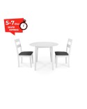 CONJUNTO MESA Y SILLAS COCINA BLANCAS TRENTON