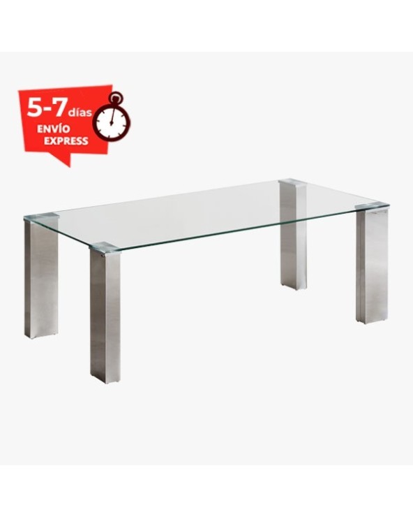 MESA DE CENTRO DE CRISTAL 110X55 CM PALOMA