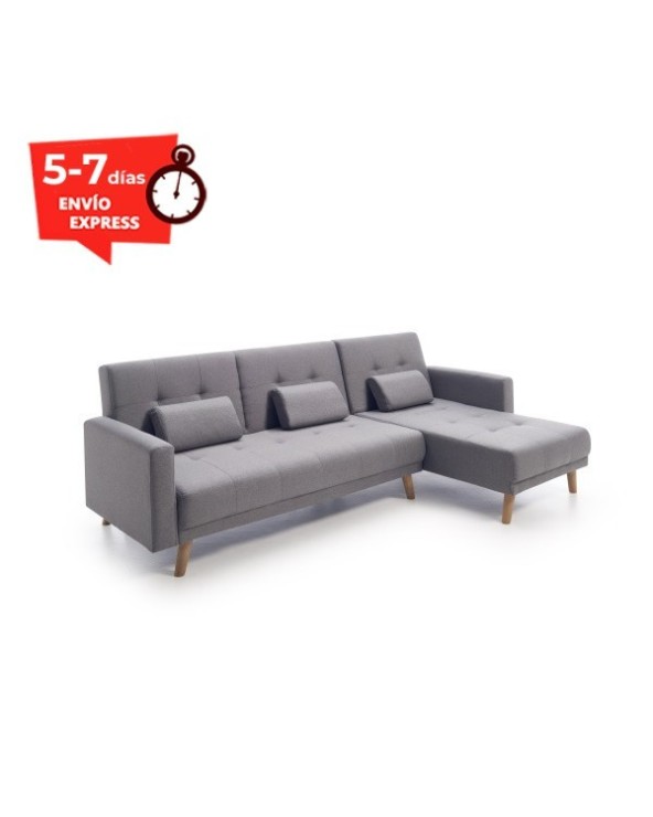 CHAISELONGUE CAMA CLIC CLAC  GRIS 236 CM STONE