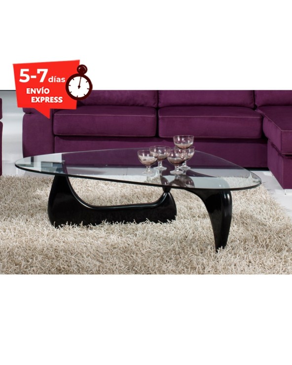 MESA DE CENTRO CRISTAL BLANCA O NEGRA TOKIO