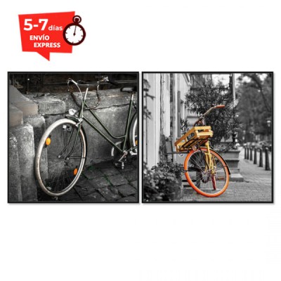 Cuadro Bicicletas (2 unidades 70x70cm)