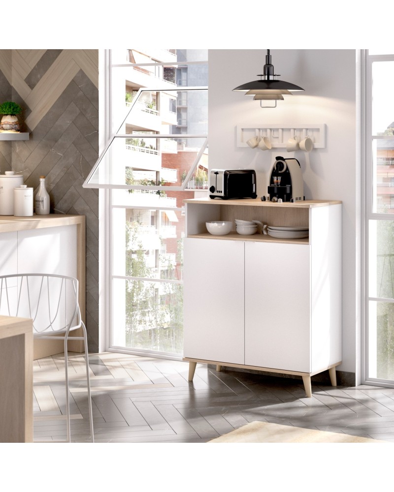 Confrontar maorí derrocamiento Mueble Auxiliar Cocina Blanco Tanzania - MERKAHOME.COM