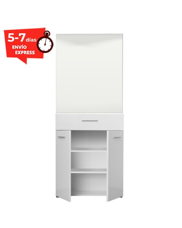 MerkaHome - Armario recibidor Blanco con Espejo 60 cm Dolce : :  Hogar y cocina