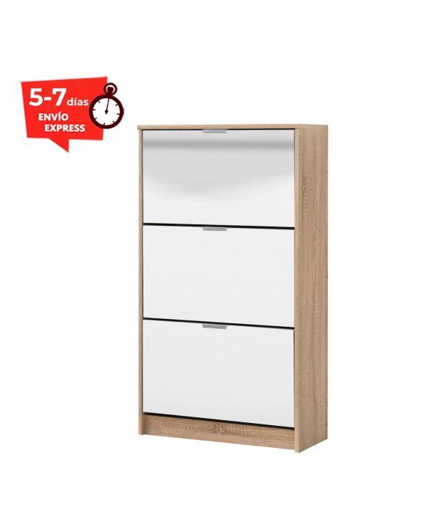 MerkaHome - Armario recibidor Blanco con Espejo 60 cm Dolce