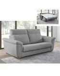 Sofá cama italiano gris 223 cm Noel