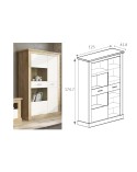 Mueble salón 305 cm cambrian blanco Altea