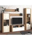 Mueble salón roble y blanco 229 cm Denver