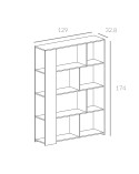 Estantería blanca o cambrian 129 cm Sevilla