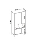 Aparador vertical 4 puertas 72 cm Lima