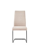 Silla comedor tapizada tela con pata negra Tafalla