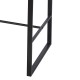 Mesa alta cocina roble y negro 120x70cm Navia