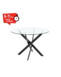 Mesa comedor redonda cristal 110 cm Elisa