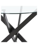 Mesa comedor redonda cristal 110 cm Elisa