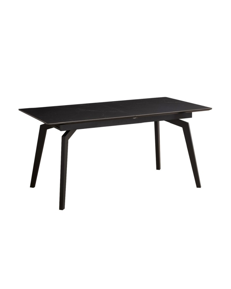 Mesa comedor extensible negra 90x160 cm Aimar