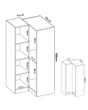 Armario Rincón 91X93 cm Aitor