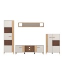 Mueble de salón cashmere y roble 308 cm Nantes