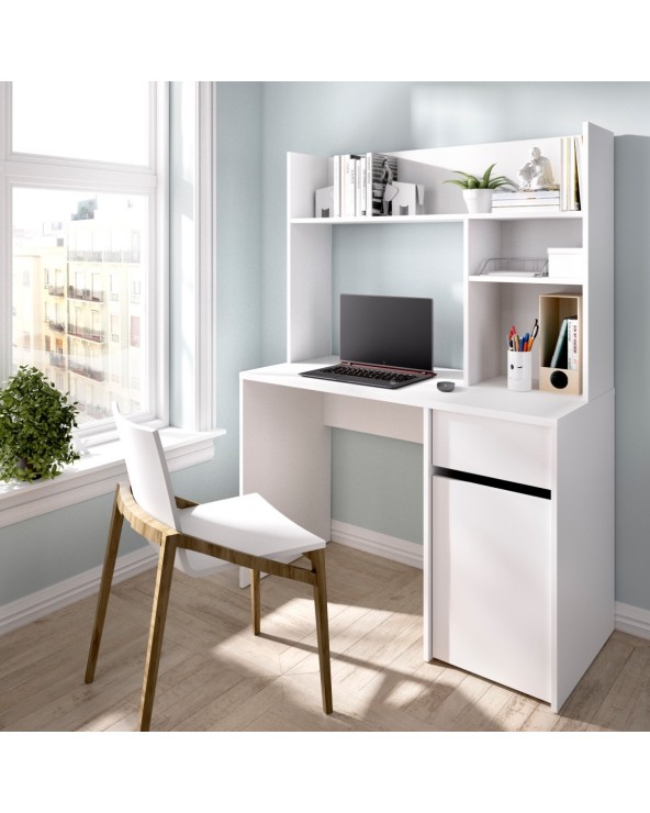 Mesa escritorio con estantería 110 cm Milos