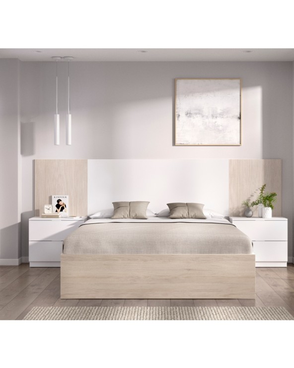 Cabecero con mesillas y aro de cama 259 cm Indiana