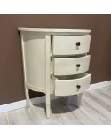 Mueble auxiliar blanco 3 cajones Helga