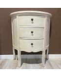 Mueble auxiliar blanco 3 cajones Helga