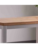 Mesa cocina madera y blanco 110x70cm Luke
