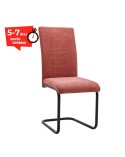 Silla comedor tapizada con patas negras Caterina