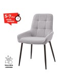 Silla comedor tapizada con patas negras Maracaibo