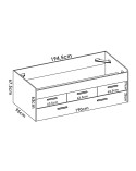 Cama compacta juvenil blanca Kela