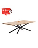 Mesa de centro de madera y pata metálica 110x55 cm Mateo