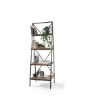 Estantería librería roble y negro 60 cm Dalia