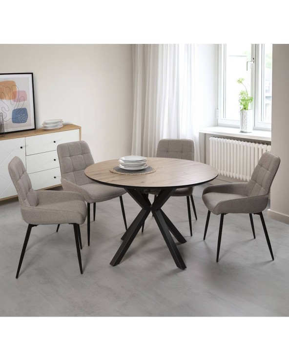Mesa comedor redonda extensible 110 cm Vera