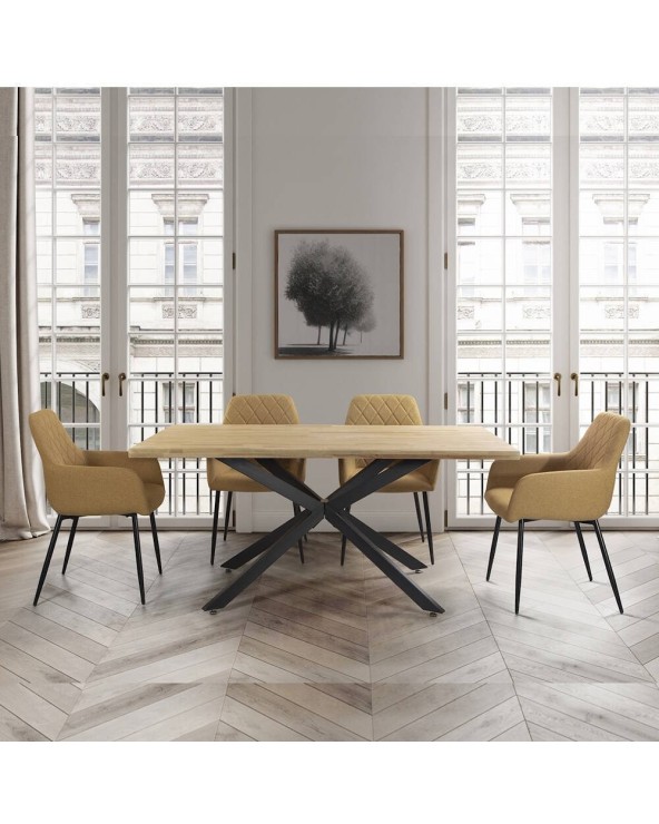 Mesa comedor madera fija 160x90 cm Mateo