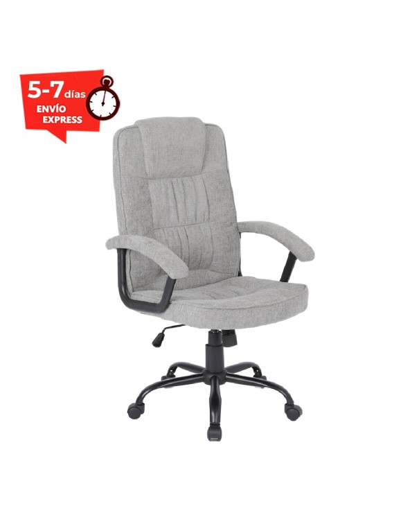 Silla Oficina Gris y Negra Hela