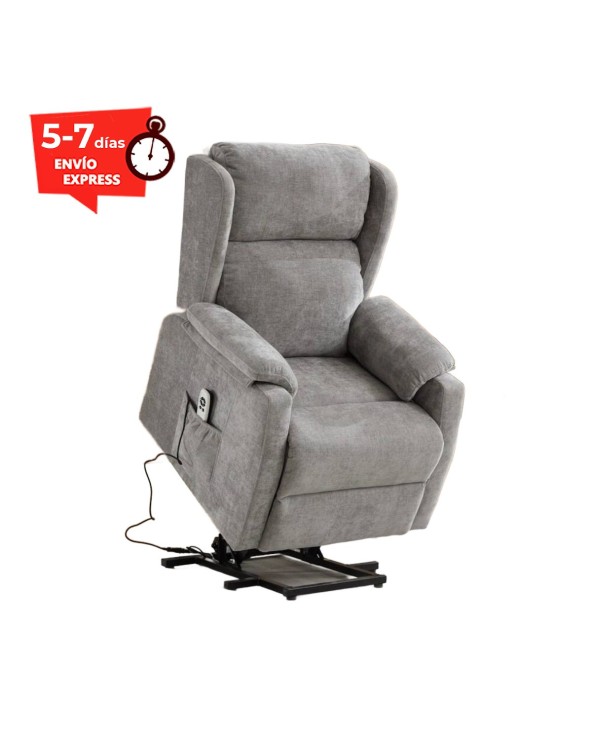 Butaca relax 2 motores con power lift gris Brisa
