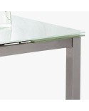 MESA DE COCINA EXTENSIBLE CRISTAL ESTOCOLMO