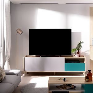 Tendencia decoración mueble estilo nórdico para televisión color barato MerkaHome