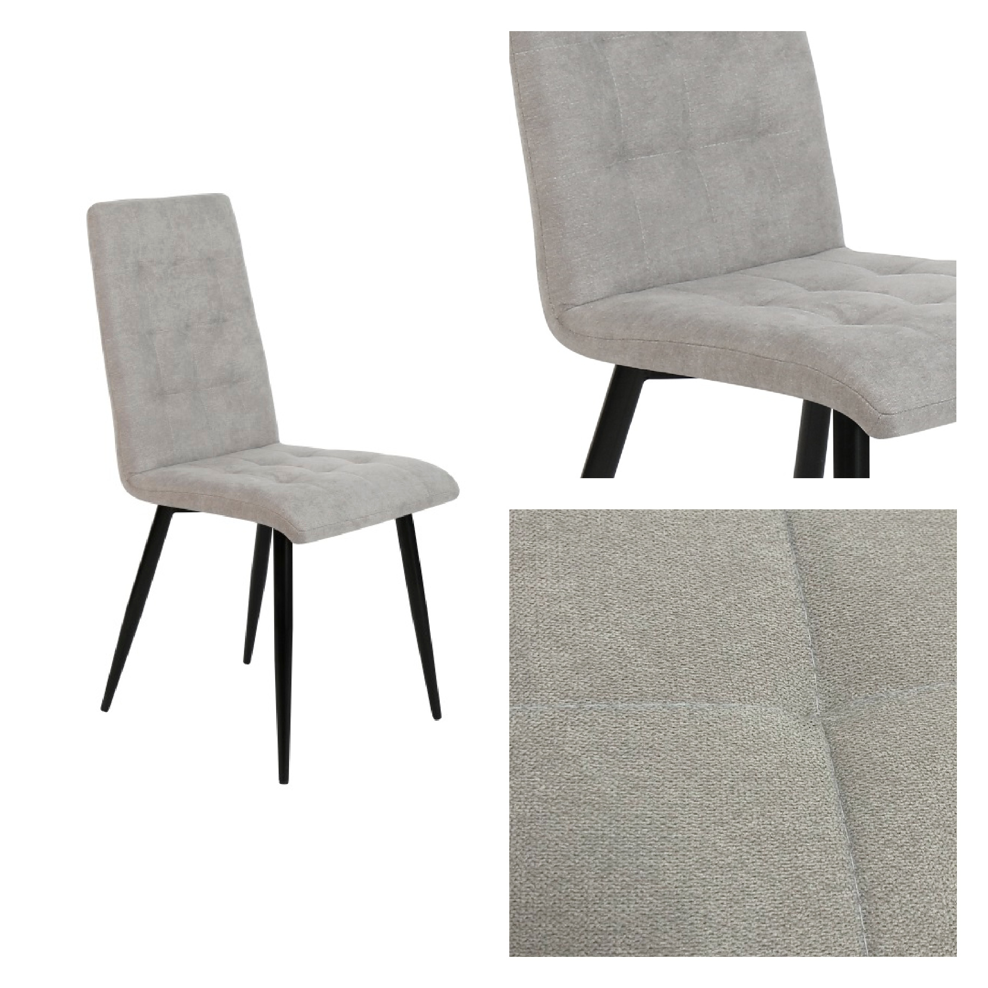 Silla gris con pata negra Iberia